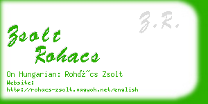 zsolt rohacs business card